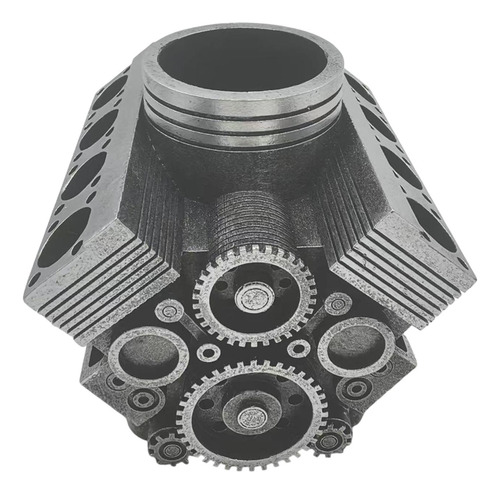 Soporte De En Forma De Motor Estatua De Dos Engranajes