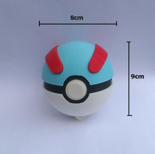 Pokemon Greatball Superball Impresion 3d Pla Pixelados_