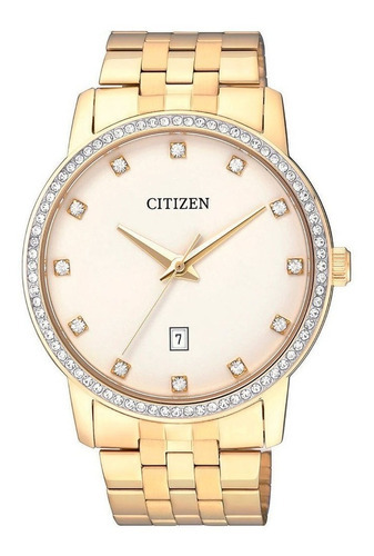 Reloj Citizen Swarovski Bi5032-56a Color de la correa Dorado Color del bisel Dorado Color del fondo Beige
