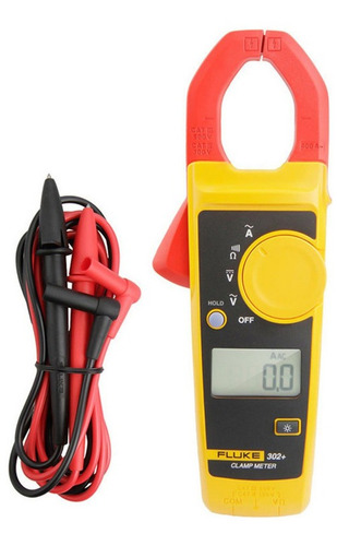Fluke F302+ - Pinza Medidor De Mano, Pantalla Lcd, Digital