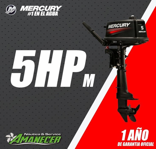 Motor Fuera De Borda Mercury 5 Hp M Super Entrega Inmediata!