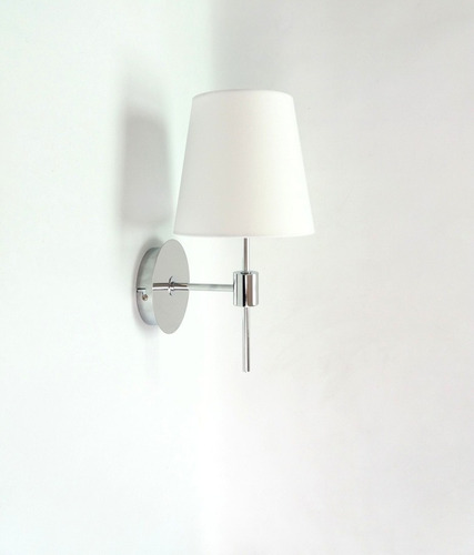 Portátil De Pared Cromada Con Pantalla Blanca 40w  E14