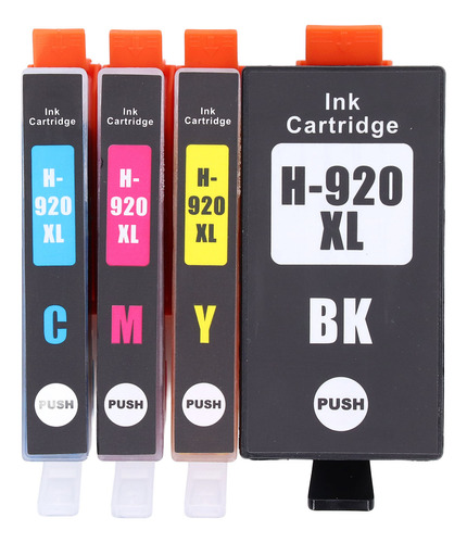 Cartucho De Tinta De 4 Piezas Para Hp Officejet 6000 6500 65