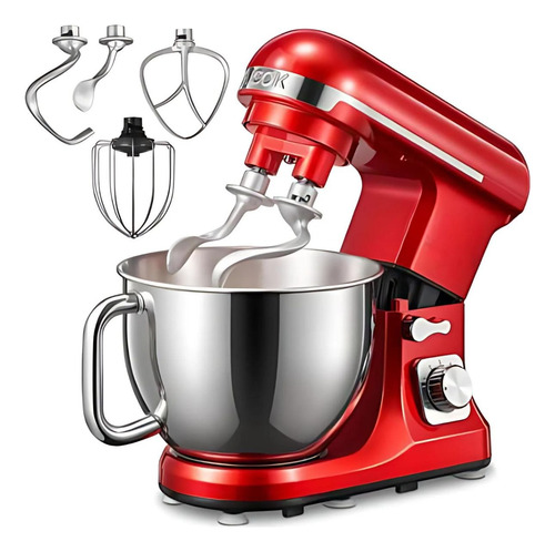 Batidora De Pedestal Doble Roja Aicok Mk-37 Reacondicionado Rojo 127 V (Reacondicionado)