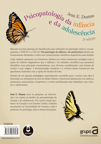 Psicopatologia da Infância e da Adolescência, de Dumas, Jean E.. Editorial Artmed Editora Ltda., capa dura em português, 2011