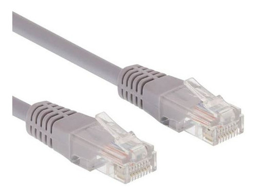 Cable De Red Patch Cord Utp Cat6 20 Mts. Gris.