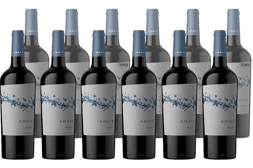 Vino Anaia Malbec 750 Ml Pack X12 Unidades