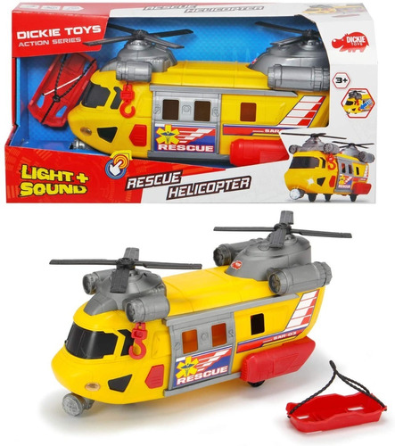 Helicóptero De Rescate Con Luces Y Sonidos - Dickie Toys