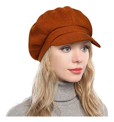 Panpacsight - Gorros De Newsboy Para Mujer, Boina De Lana De