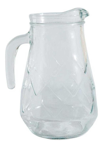 Tarro Maracatu de vidrio gofrado transparente de 1.5 litros