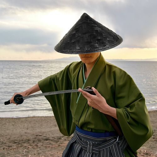Um Chapéu De Palha, Chapéu De Bambu Japonês