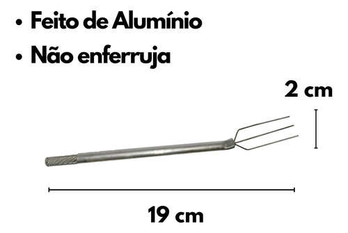 Kit 2 Garfos 3 Pontas Para Banhar Bombons Trufas Pão De Mel