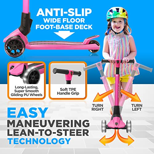 Patinete De 3 Ruedas Para Niños, Soporte Plegable Para Niños