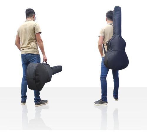 Capa Bag P/ Violao Folk Impermeável Acolchoada Alça Dupla