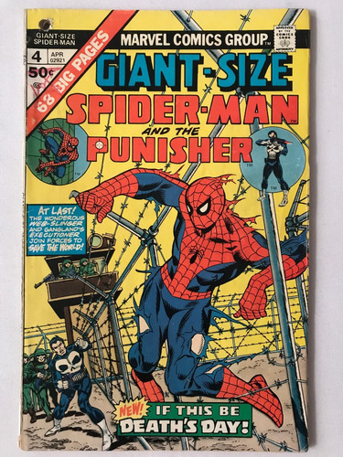 Giant Size Spider-man And The Punisher #4 1975 Maltratado !!