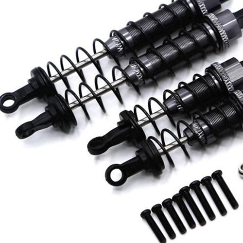 4 Piezas 100mm Amortiguador Ajustable Para Wltoys 1:12 Gris