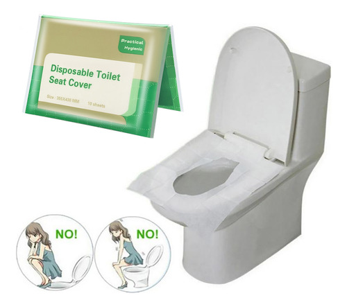 Funda De Asiento De Inodoro Desechable E, Desechable Para Ag