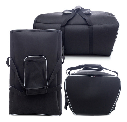 Kit 2 Case Bolsa Bag Capa Para Som Yamaha Dbr15 Espumada Top