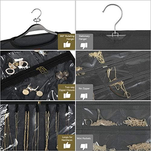 Smriti Organizador De Joyas Colgante Con Bolsillos Dobles Co