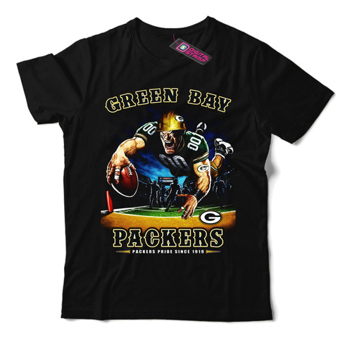 Remera Green Bay Packers Equipo Nfl 44 Dtg Premium