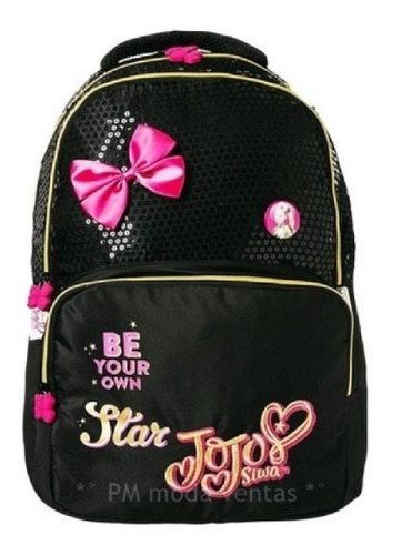 Mochila Jojo Siwa Nickelodeon Primaria Escolar Lentejuela