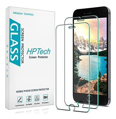 (2 Pack) Hptech Vidrio Templado Para iPhone SE 2020, Pms8p
