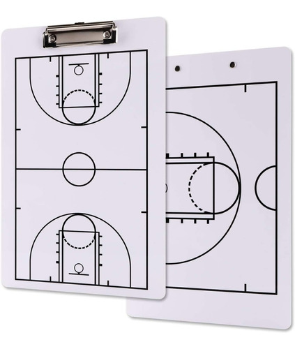 Tablero Táctico De Baloncesto Cancha Completa Y Mitad 