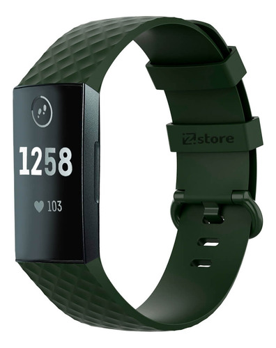 Correa Compatible Con Fitbit Charge 3 Verde Militar