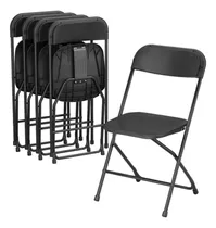 Comprar Sillas Negra Plegable Oficina Hogar Sillas Deoficina Pack 5