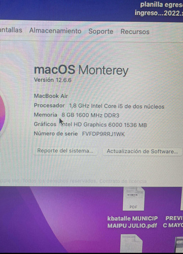 Macbook Air (13 Pulgadas, 2017) Impecable. 1 Dueña