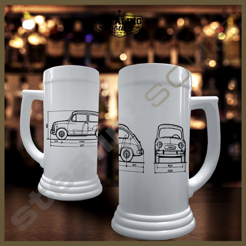 Chopp Plastico Cerveza | Fiat #146 | Abarth 595 Lancia Uno