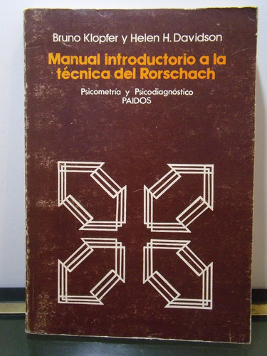 Adp Manual Introductorio A La Tecnica Del Rorschach Klopfer 