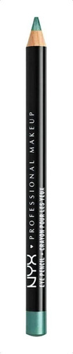 Lápis delineador de olhos NYX Professional Makeup Slim Eye Pencil cor seafoam green