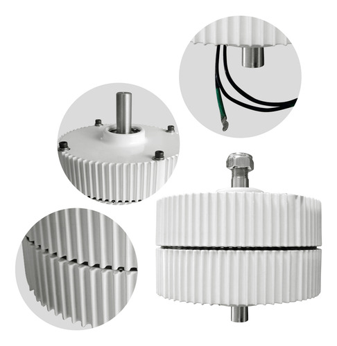 Gerador De Vento Diy 48v 500w Permanent Speed Ac Trifásico