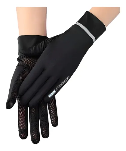 ZLUXURQ Guantes De Conducción Retro Para Mujer | Piel De Oveja Suave Con Punta Táctil | Malla Transpirable | Hebilla Decorativa (Small- XLarge)