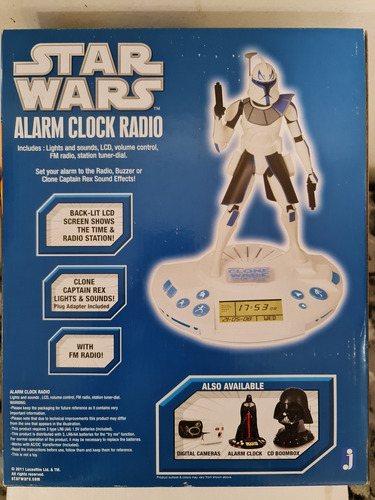 Captain Rex Star Wars Clone Wars Alarm Clock Radio Toys Rus