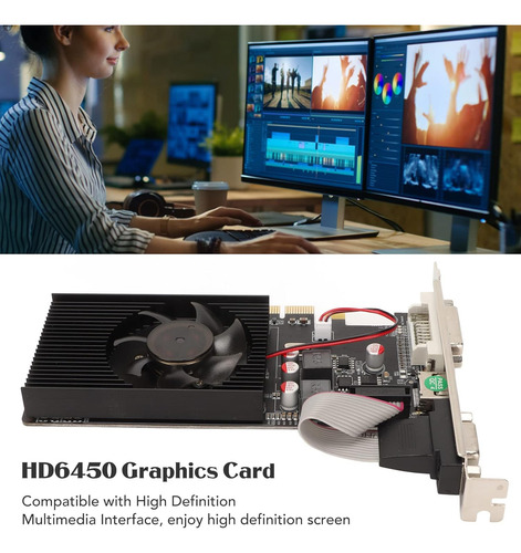 Radeon Hd6450 - Tarjeta Gráfica Ddr3 De 64 Bits, 3600 Mhz, 2