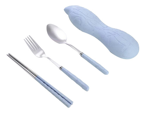 Set De Cubiertos En Paja De De Usos MĂșltiples Vajilla Azul