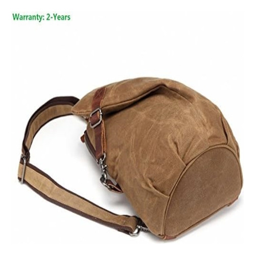 Aotian Unisex Sling Backpack Bandolera De Lona Encerada 10 L