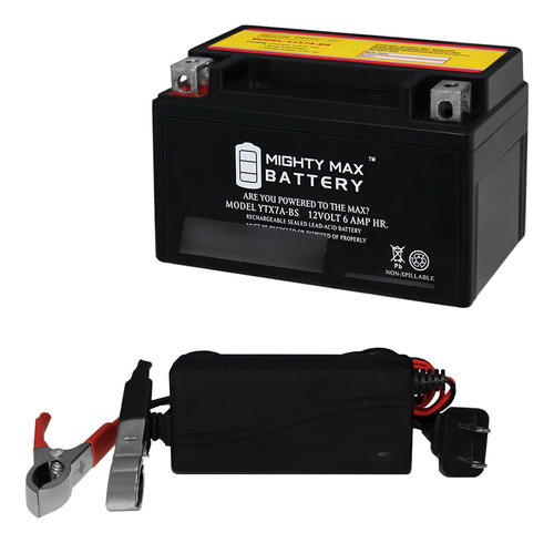 Mighty Max Battery Ytx7a-bs Bateria Repuesto Para Scooter +