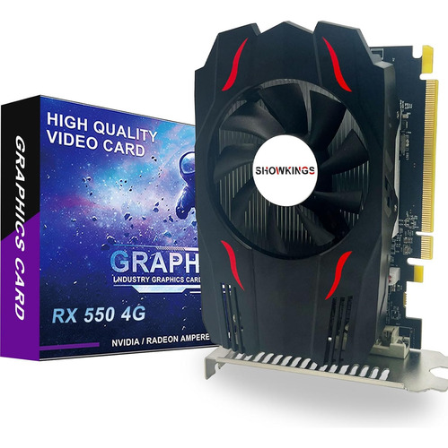 Tarjeta Gráfica Amd Radeon Rx 550 4gb, Gddr5 128 Bit Vide...