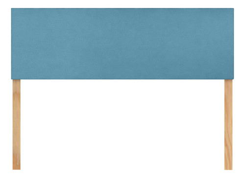 Cabecera Queen Size Dotico Lisa 3 En 1 Moderna Color Turquesa
