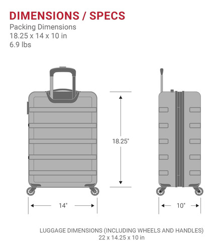 Swissgear 7366 Hardside Expandible Luggage Con Ruedas De La