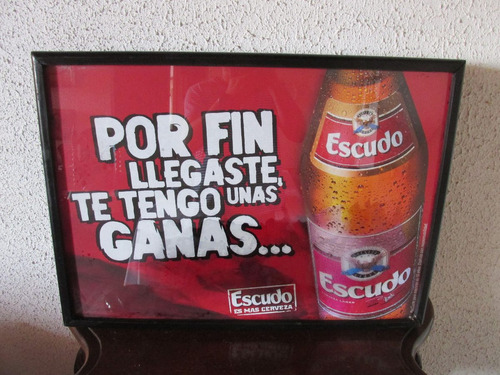  Letrero Publicitario Cerveza Escudo Entrego En Mi Domicilio