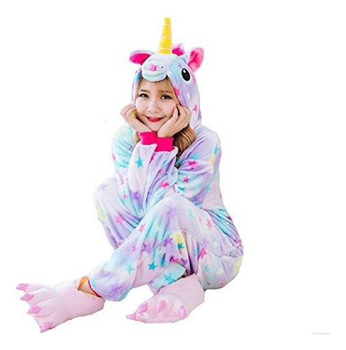 Pijama Y Disfraz Enteros Unicornio Niño Y Adulto
