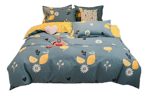 Juego De Ropa De Cama, 4 Unidades, Funda De Edredón De Algod