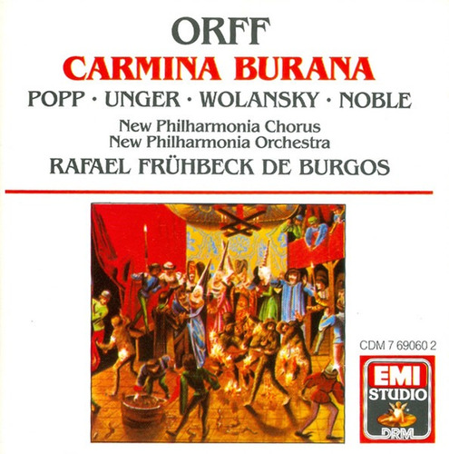 Carl Orff* Cd: Carmina Burana* Emi Usa 1987* Nuevo*