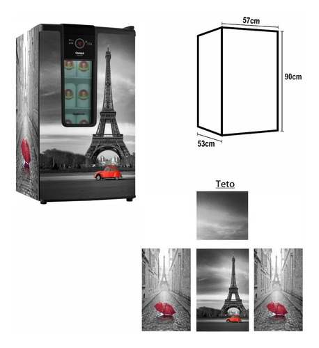 Imagem 1 de 1 de Adesivo Envelopamento Cervejeira Consul Paris Pr124