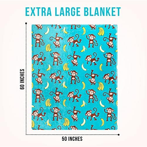 Manta De Mono, Supersuave, Adorable, Extra Grande, Con Monos