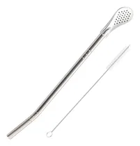 Comprar Cucharas De Pajitas De Acero Inoxidable Pajita De Cuchara De
